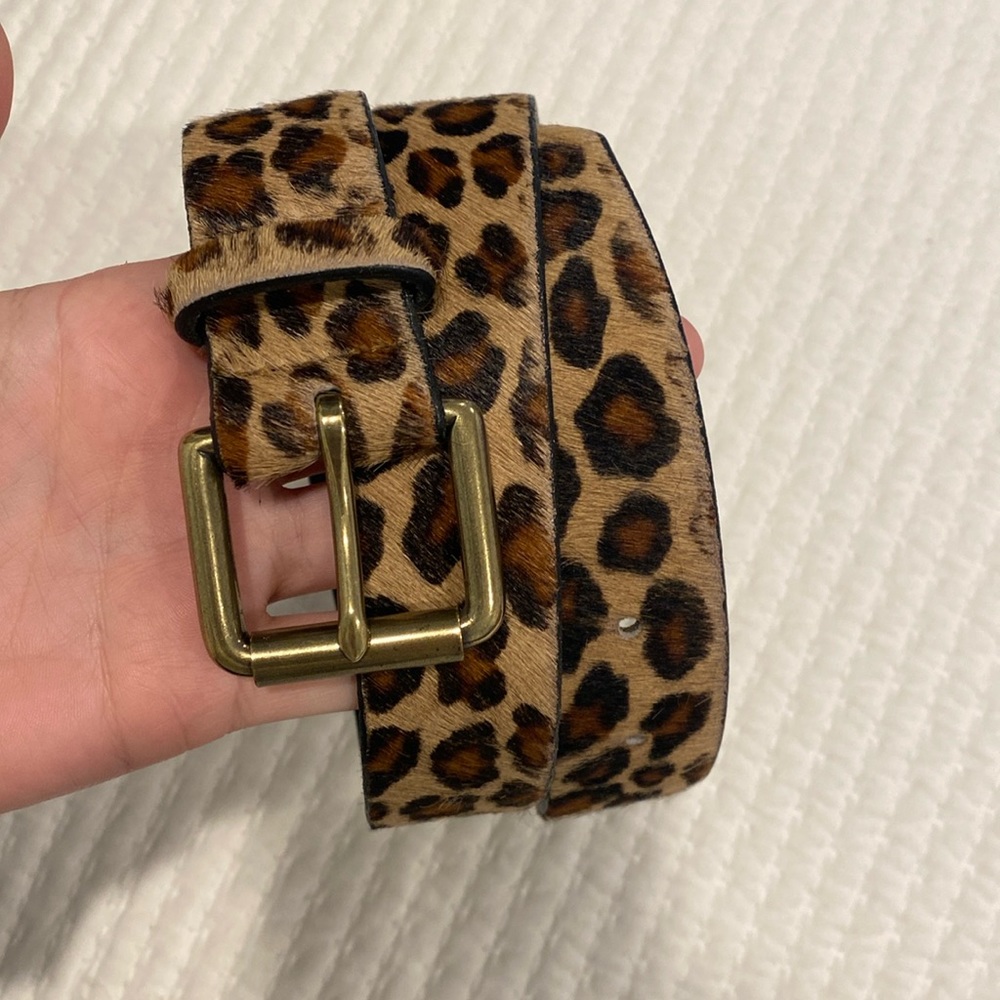 J.Crew Leopard Belt